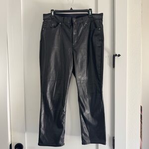 Gap Vintage Slim High Rise Faux Leather Pants